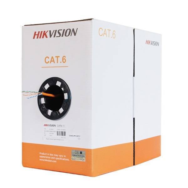 Hikvision Cat6 UTP Cable-DS-1LN6-UU -1000ft