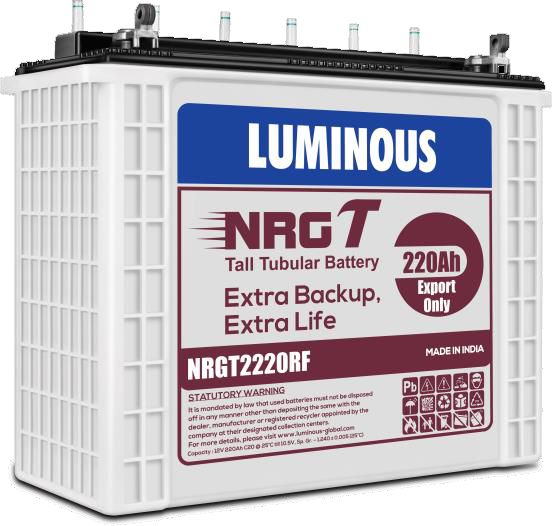 Luminous 220Ah/12V Inverlast Tall Tubular Battery